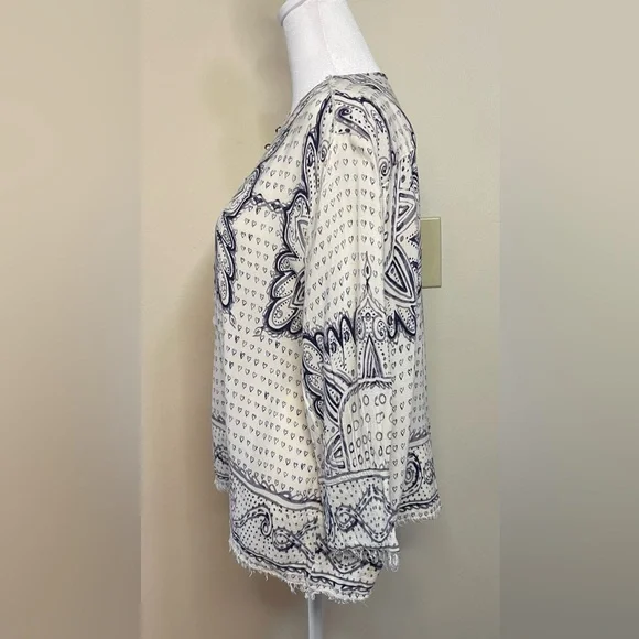 Maeve By Anthropologie Tops 3/4 Sleeve
Morgan Heart Printed Size XS. - Picture 11 of 17